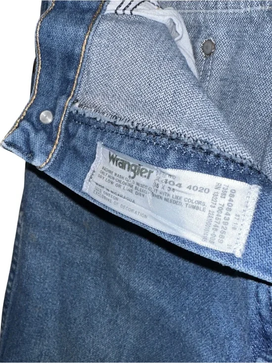 Men’s 35 x 34 Wrangler Denim Work Jeans Dark Wash - Picture 7 of 7